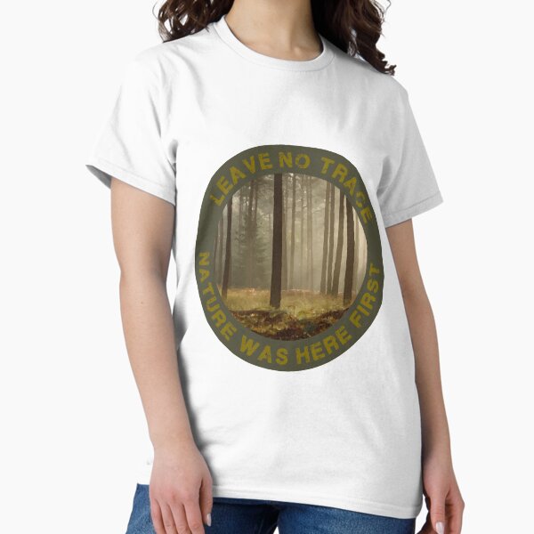 Aperçu de l'œuvre Ne laisse aucune trace - Aime la nature - Aime la pêche - Aime le camping - Respecte la nature - Aime la vie créée et vendue par happygiftideas.