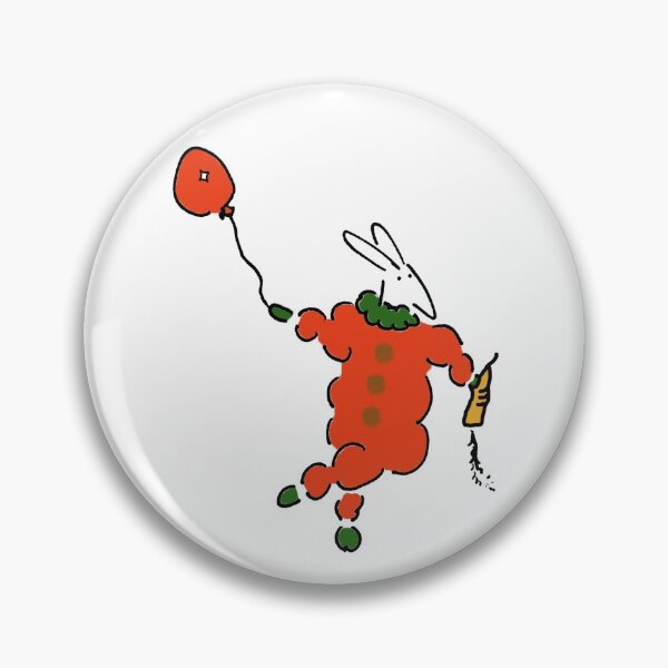 Aperçu de l'œuvre Lapin avec ballon et carotte créée et vendue par byronrabbit.