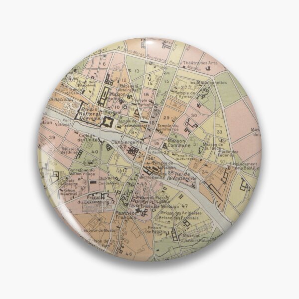 Item preview, Vintage Map of Paris France (1912) designed and sold by BravuraMedia.