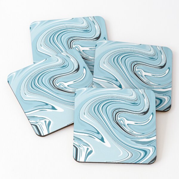 Item preview, Remolinos de mármol abstracto azul designed and sold by Diane Hunter Art.