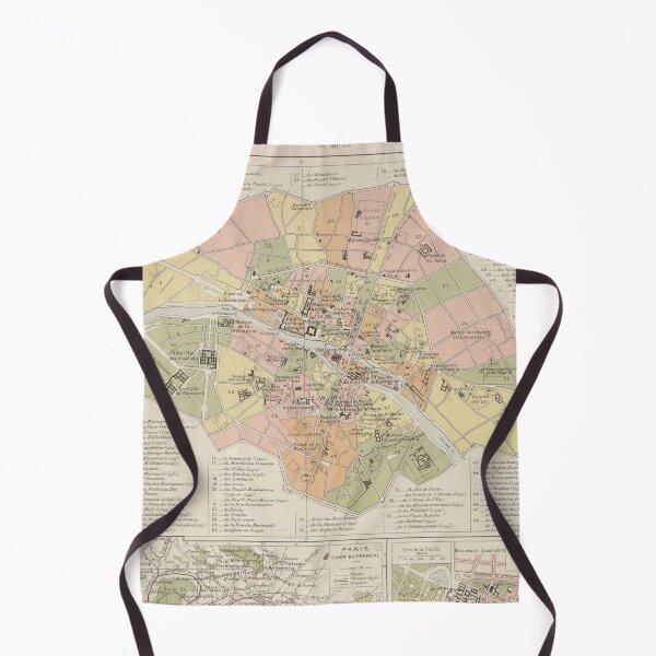 Item preview, Vintage Map of Paris France (1912) designed and sold by BravuraMedia.