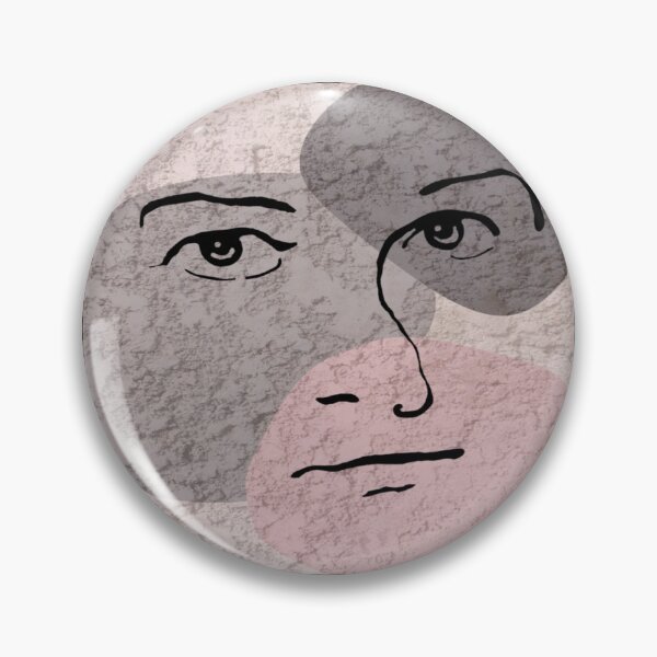 Item preview, Abstract Face design on pink background. decorating, interiors designed and sold by jayne0524.