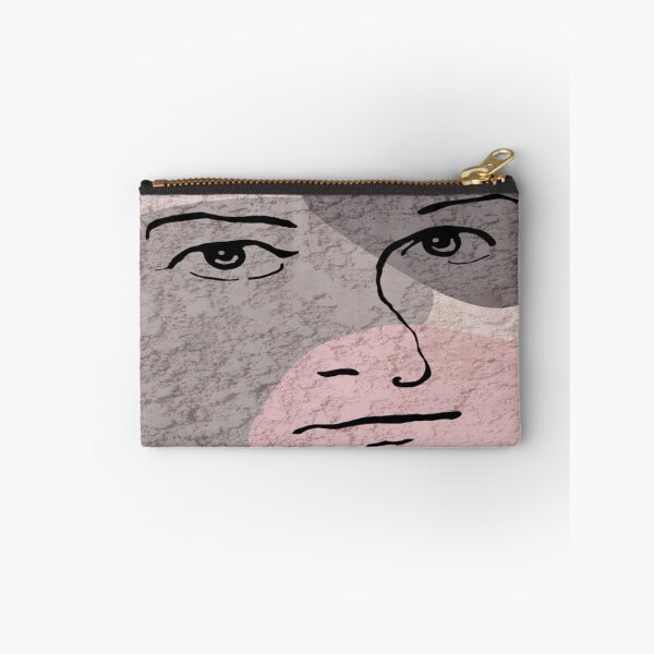 Item preview, Abstract Face design on pink background. decorating, interiors designed and sold by jayne0524.
