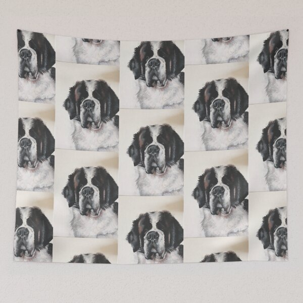 Item preview, St. Bernard painting! designed and sold by Lizadraws.