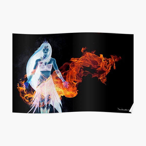 Hawaiian Goddess Black Edition Poster