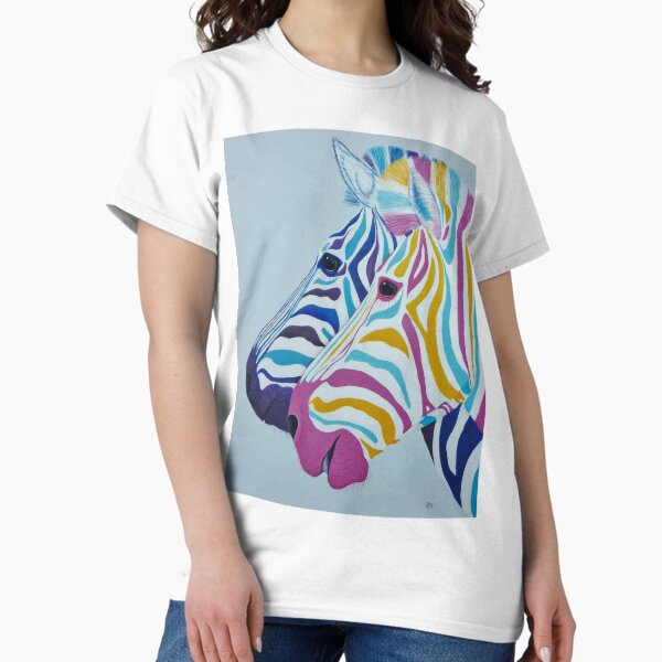 Item preview, Multi-coloured striped zebras designed and sold by Julie Matthews.