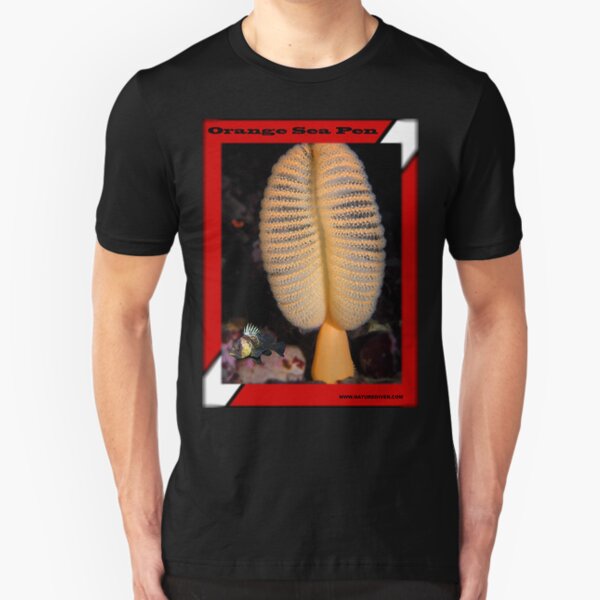 Orange Sea Pen With Quillback Rockfish Shirt Slim Fit T-Shirt