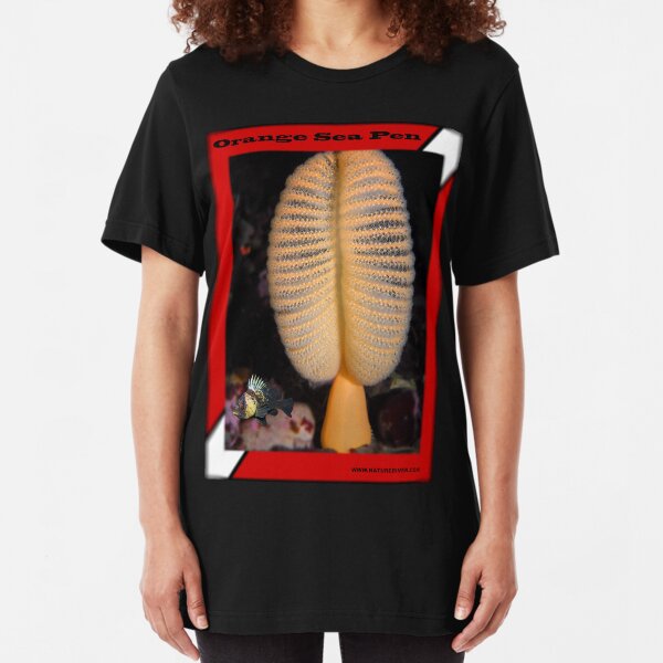 Orange Sea Pen With Quillback Rockfish Shirt Slim Fit T-Shirt