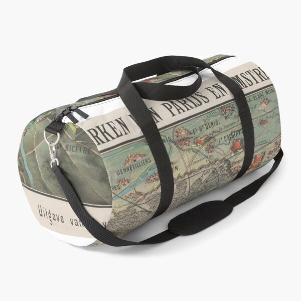 Item preview, Vintage Paris France Environs Map (1870) designed and sold by BravuraMedia.