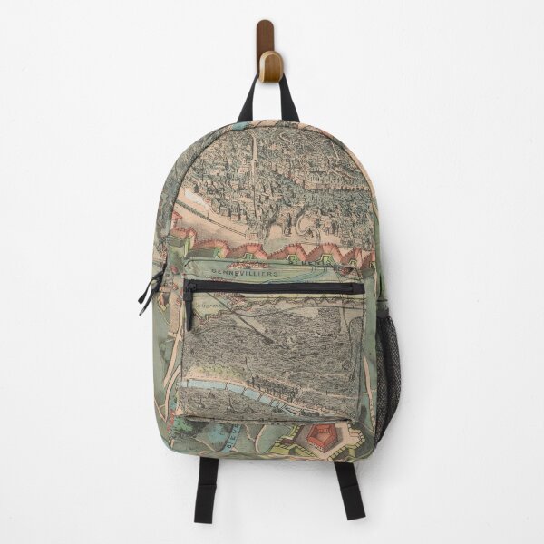 Item preview, Vintage Paris France Environs Map (1870) designed and sold by BravuraMedia.