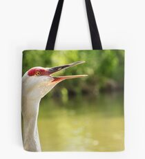 Sandhill Crane Calling Tote Bag