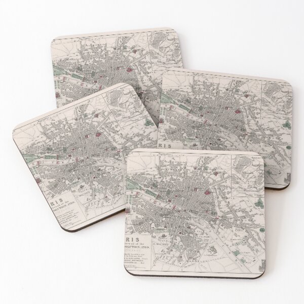 Item preview, Vintage Map of Paris France (1789) designed and sold by BravuraMedia.