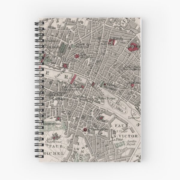 Item preview, Vintage Map of Paris France (1789) designed and sold by BravuraMedia.