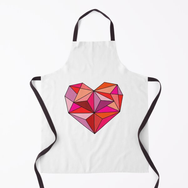 Item preview, Pink geometric lined heart designed and sold by SilverSquirrels.