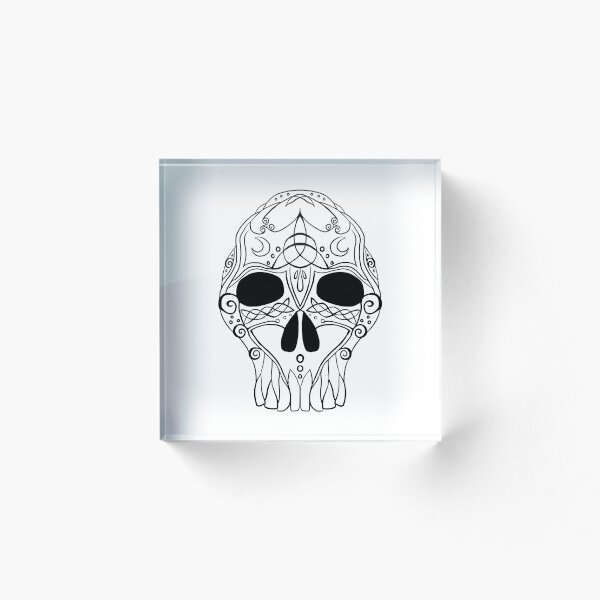 Item preview, Calavera Celta designed and sold by EarthyUndertone.