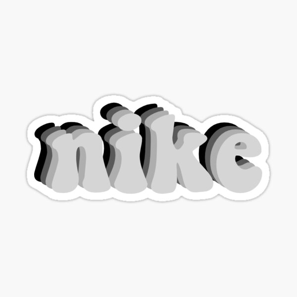 logo dégradé noir nike Sticker