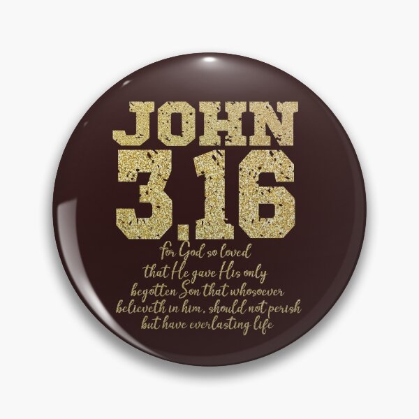 Item preview, John 3.16 (Gold) with Scripture  designed and sold by motivateme.