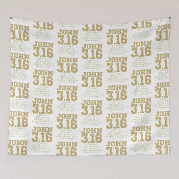 Item preview, John 3.16 (Gold) with Scripture  designed and sold by motivateme.