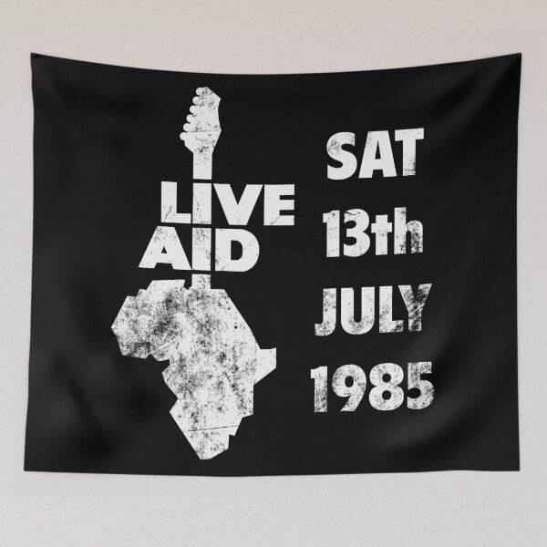 Item preview, Live Aid 1985 white designed and sold by Andrea Gatti Art.
