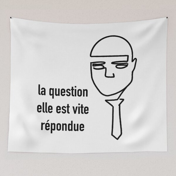 Aperçu de l'œuvre La question elle est vite répondue / Fumisteries créée et vendue par Nathalie Aynié.