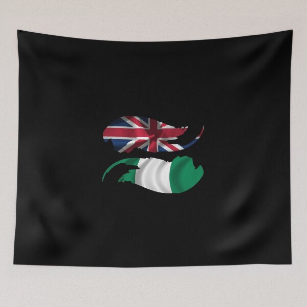 Item preview, Mixed England Nigeria Flag Design  designed and sold by Gramsta.