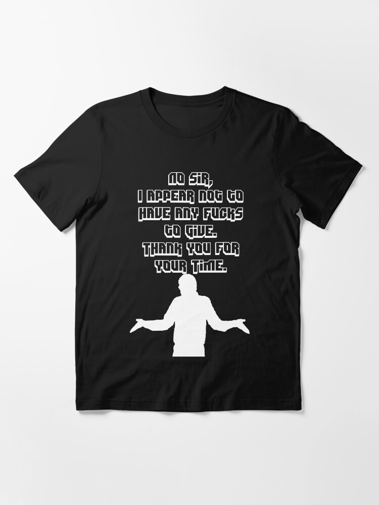 Alternate view of No Fucks to Give - White Essential T-Shirt