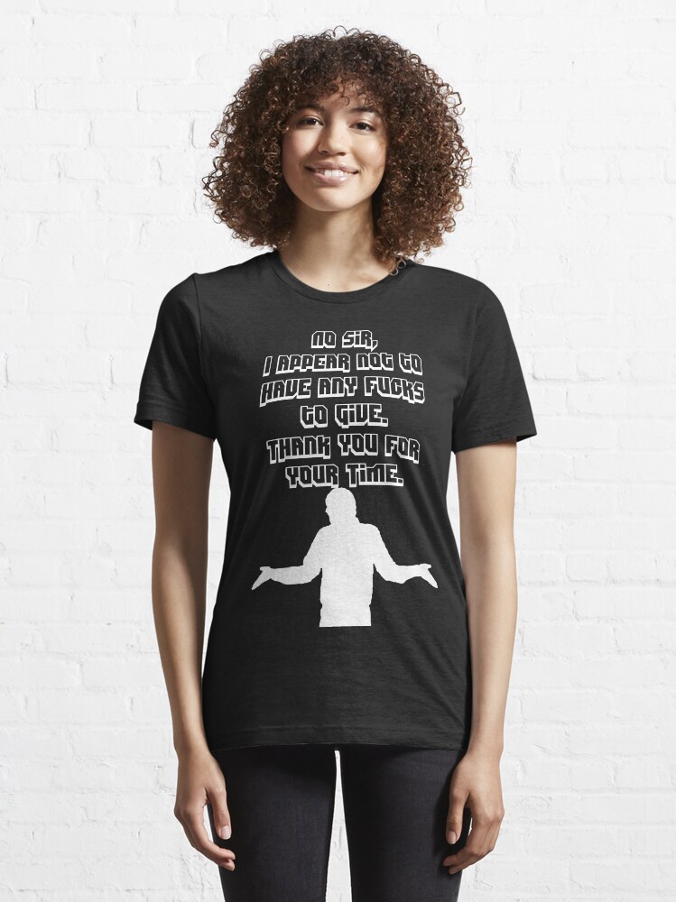 Alternate view of No Fucks to Give - White Essential T-Shirt