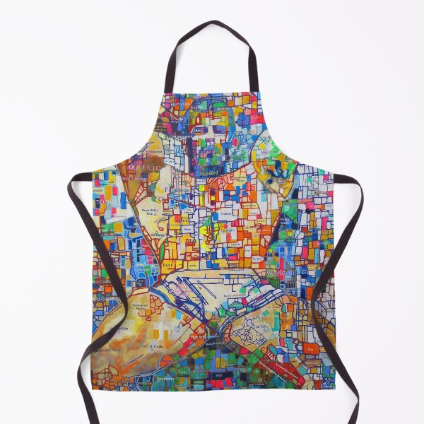 Item preview, Fantasy City of Beartropolis - Aerial Flyover Man Art Map designed and sold by RDRiccoboni.