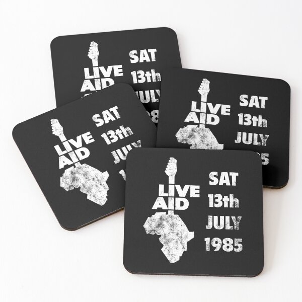 Item preview, Live Aid 1985 white designed and sold by Andrea Gatti Art.