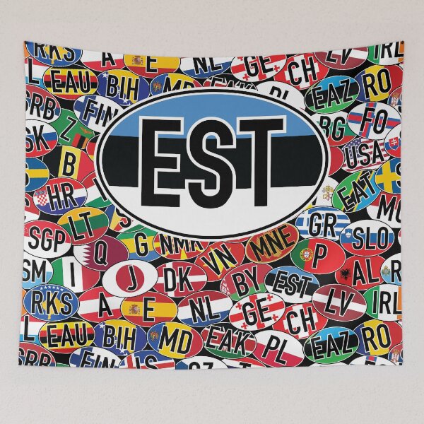 Item preview, Estonia Vehicle Code Mosaic designed and sold by travelwitheric.