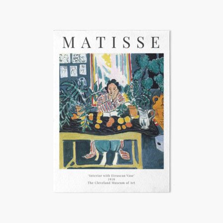 Artikel-Vorschau von Henri Matisse – Interieur mit etruskischer Vase – Ausstellungsplakat, designt und verkauft von studiofrivolo.