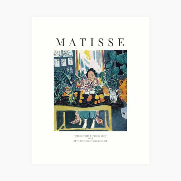 Item preview, Henri Matisse - Interior with Etruscan Vase - Exhibition Poster designed and sold by studiofrivolo.