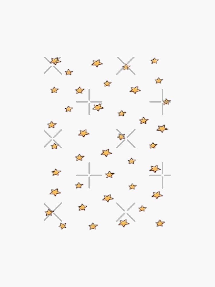 "yellow stars sticker pack" Sticker by leylak Redbubble
