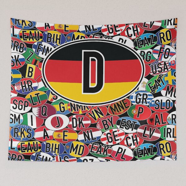 Item preview, Germany Vehicle Code Mosaic designed and sold by travelwitheric.
