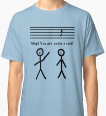 Funny Music Joke T-Shirt Classic T-Shirt