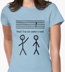 Funny Music Joke T-Shirt Fitted T-Shirt