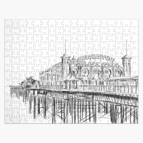 Brighton Pier illustration - Brighton Palace Pier Jigsaw Puzzle