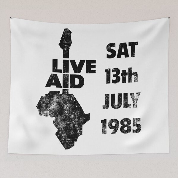 Item preview, Live Aid 1985 black designed and sold by Andrea Gatti Art.