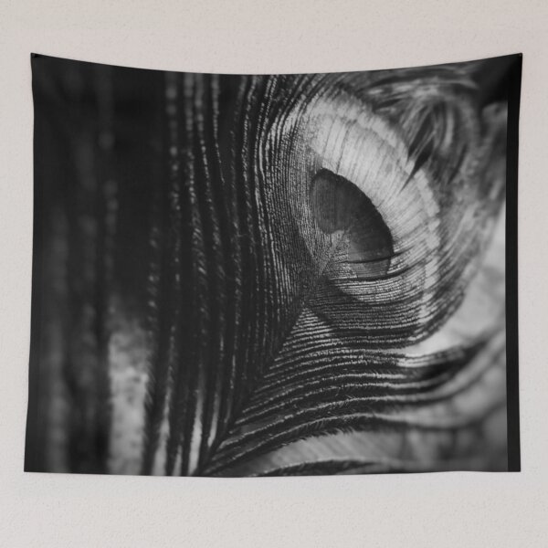 Item preview, Black and White Peacock Feather designed and sold by iamwowie.