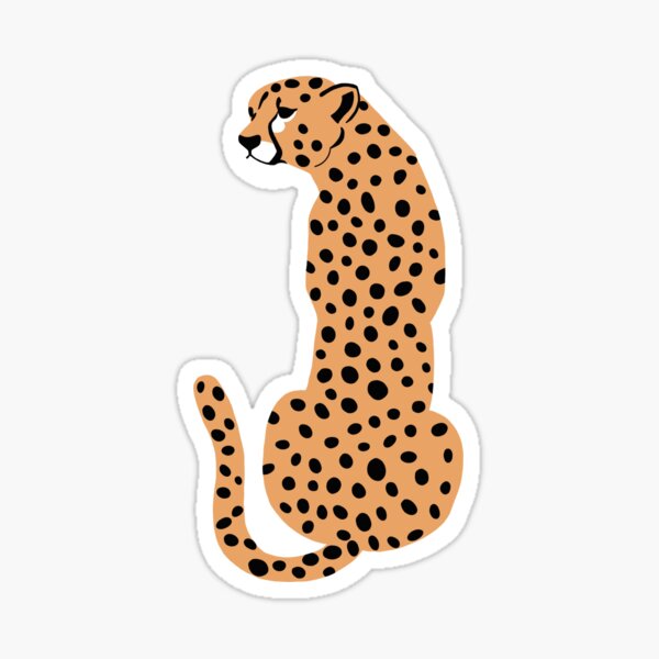 cheetah Sticker