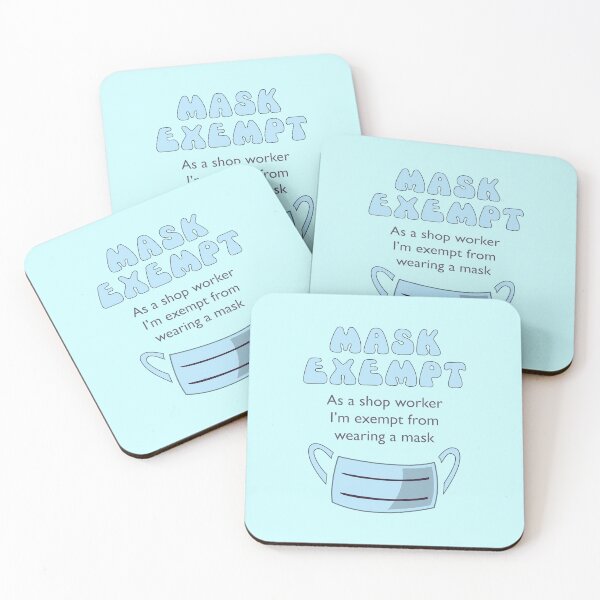 Item preview, Shop Worker Face Mask Exemption designed and sold by careerdesigns.