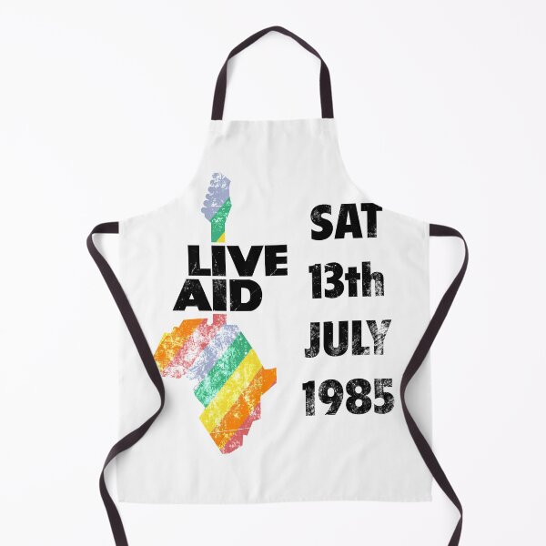 Item preview, Live Aid 1985 black and colors designed and sold by Andrea Gatti Art.