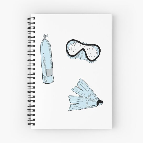 Item preview, blue scuba gear sticker pack designed and sold by Abbygcarter.