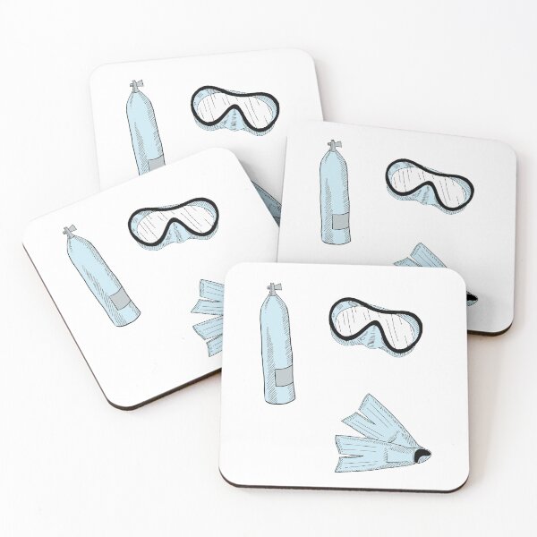 Item preview, blue scuba gear sticker pack designed and sold by Abbygcarter.
