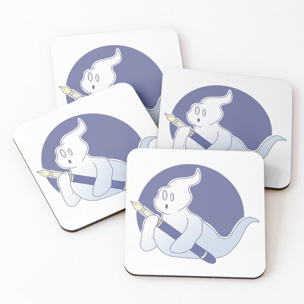 Item preview, Ghost Writer Cute Cartoon Sticker designed and sold by SoLittleSteph.