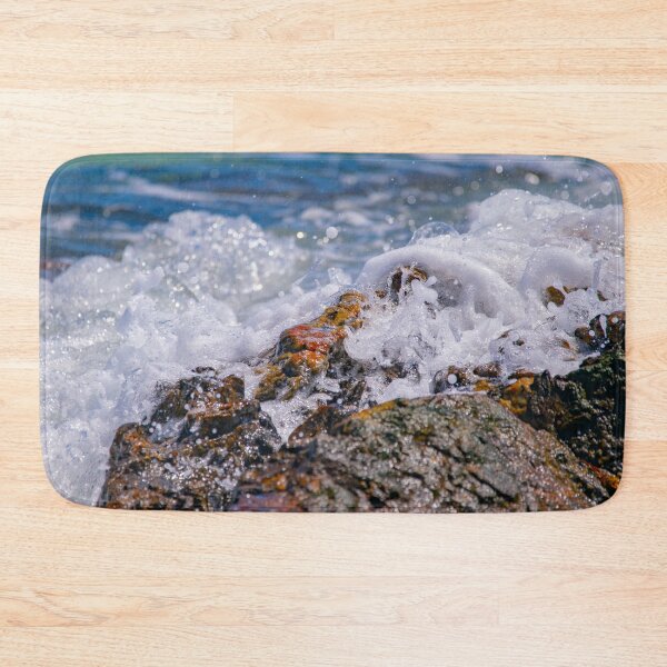 Item preview, Seafoam crashing on rocks designed and sold by ManiacMoose.