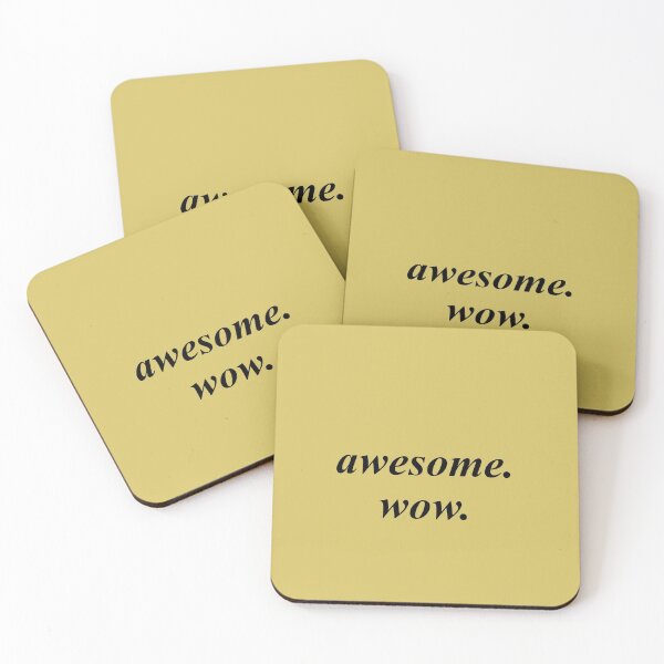 Item preview, awesome. wow. designed and sold by bethscherm.
