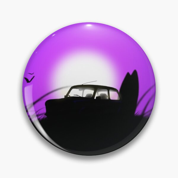 Item preview, Classic Mini Sunset Surfboard Purple designed and sold by jdm1981.