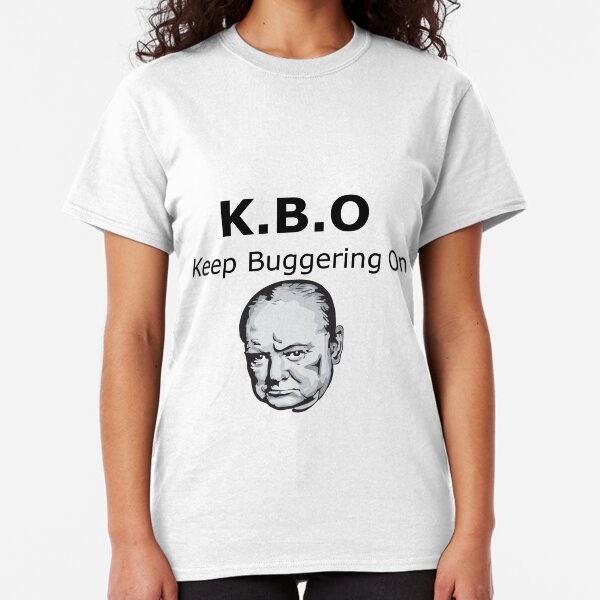 KBO Keep Buggering On Funny Black Sweatshirt