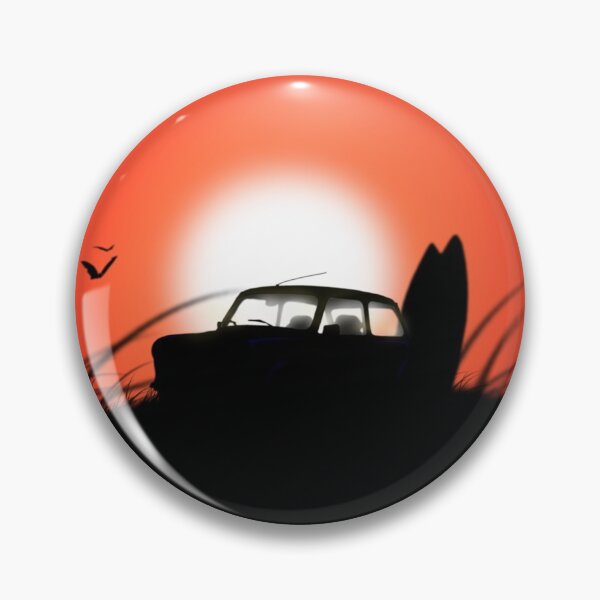 Item preview, Classic Mini Sunset Surfboard Red designed and sold by jdm1981.